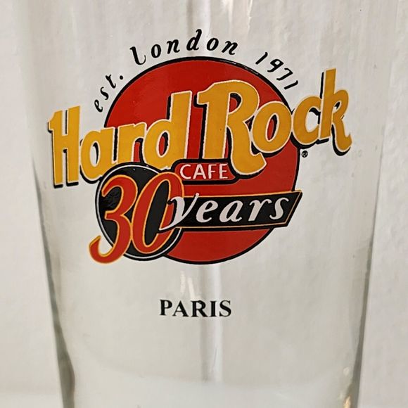 Vintage Hard Rock Cafe 30 Years Pint Glass 16oz - Arcoroc - Picture 4 of 11